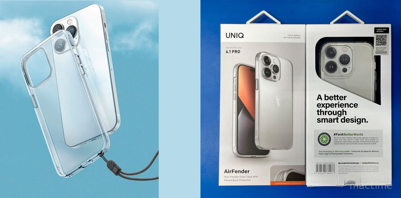 Чехол Uniq для iPhone 14 Pro чехол Air Fender прозрачный